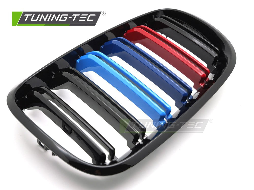 Griglia Sportiva Nera Lucida Doppia Barra per BMW X5 (E70) 2007-2013