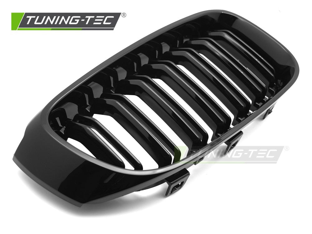 Griglia Sportiva Nera Lucida Doppia Barra per BMW Serie 3 GT (F34) 2013-2017