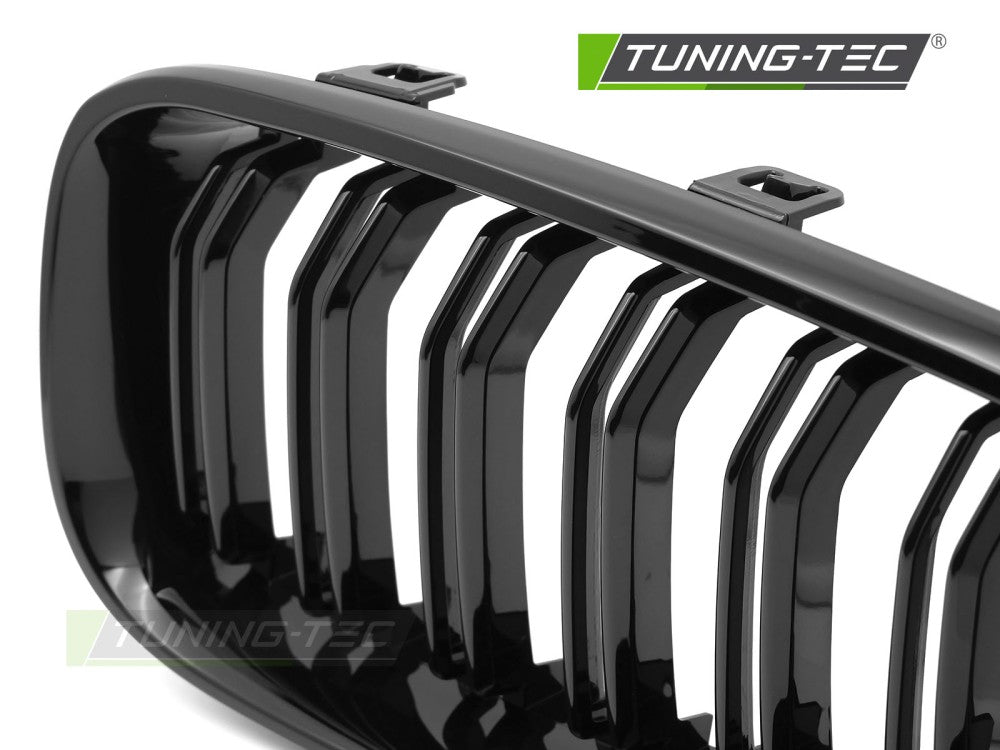 Griglia Sportiva Nera Lucida Doppia Barra per BMW Serie 3 GT (F34) 2013-2017