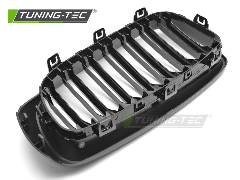 Griglia Sportiva Nera Lucida Doppia Barra per BMW Serie 3 GT (F34) 2013-2017