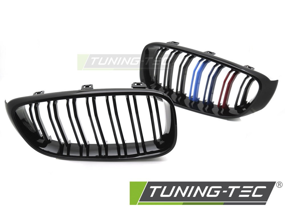 Griglia Sportiva Nera Lucida Doppia Barra per BMW Serie 3 GT (F34) 2013-2017