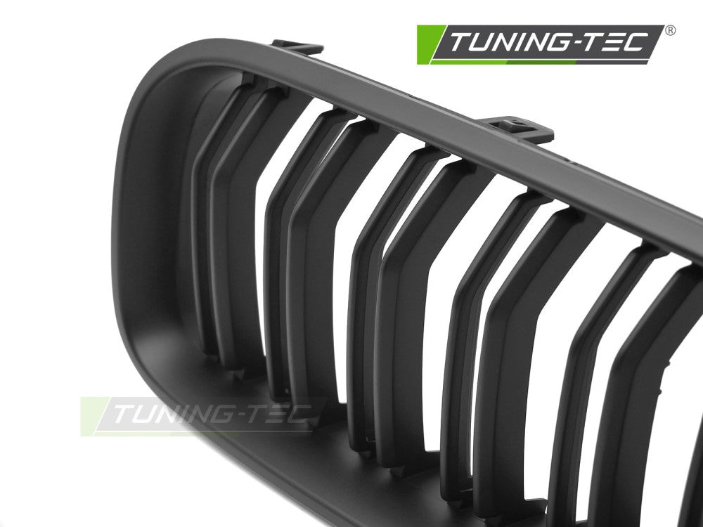 Griglia Doppia Barra Nera Opaca per BMW Serie 6 (F12 / F13) 2011-2018 Cabrio, Coupé