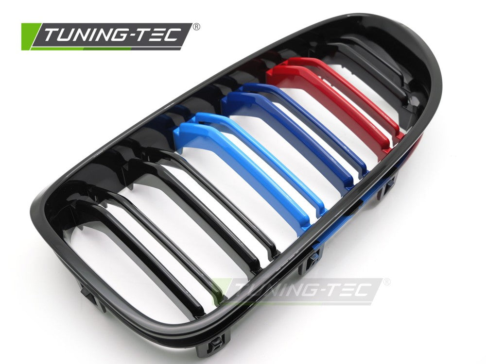Griglia Sportiva Nera Lucida Doppia Barra per BMW Serie 6 (F06 / F12 / F13) 2011-2018