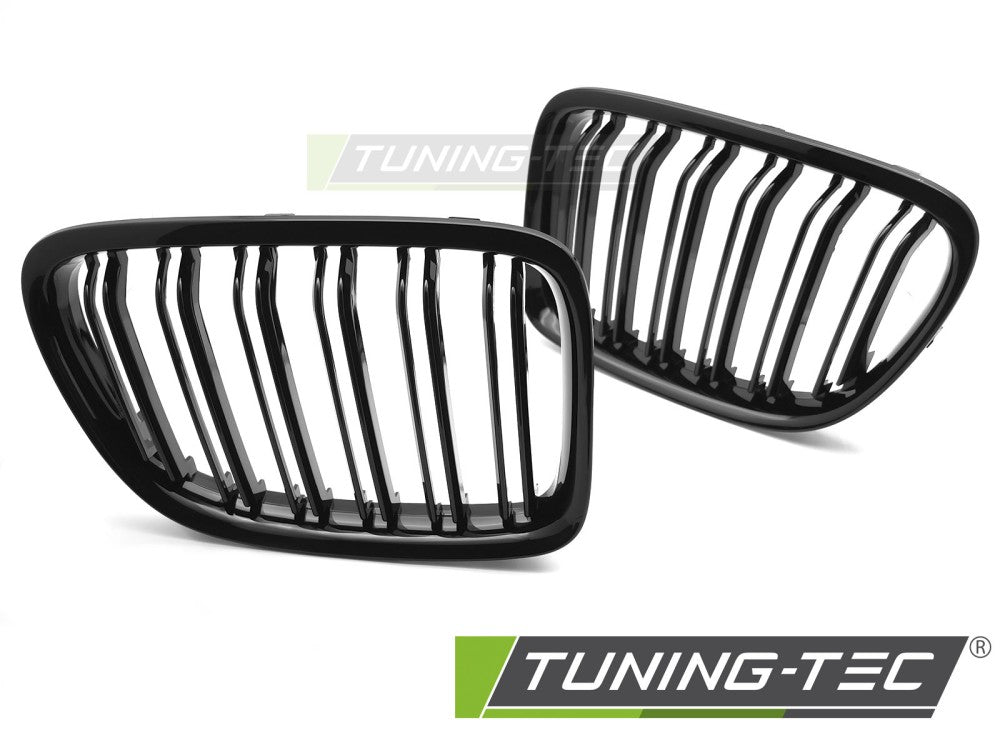 Griglia Sportiva Nera Lucida Doppia Barra per BMW X1 (E84) 2009-2014