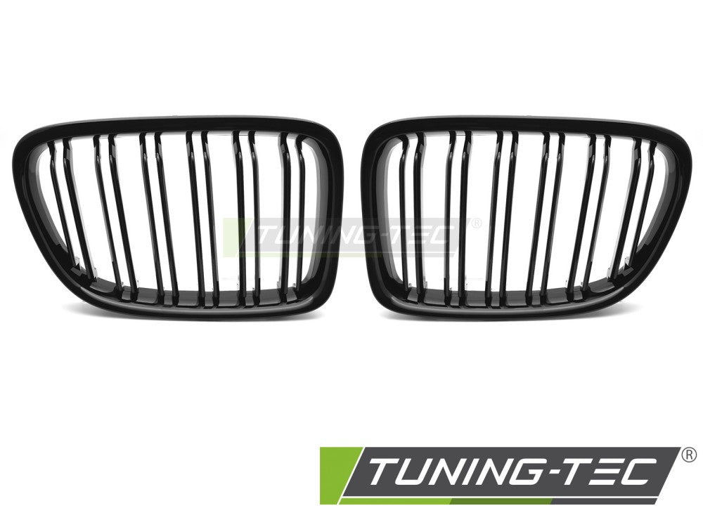 Griglia Sportiva Nera Lucida Doppia Barra per BMW X1 (E84) 2009-2014