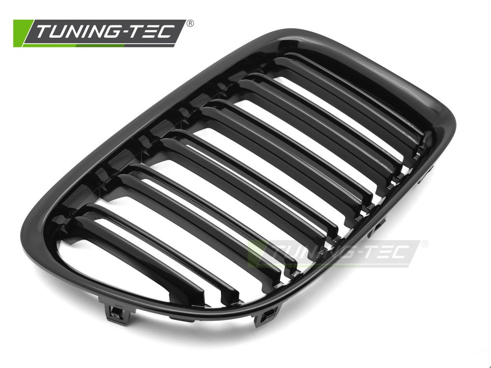 Griglia Sportiva Nera Lucida Doppia Barra per BMW X1 (E84) 2009-2014