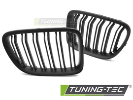 Griglia Doppia Barra Nera Opaca per BMW X1 (E84) 2009-2014