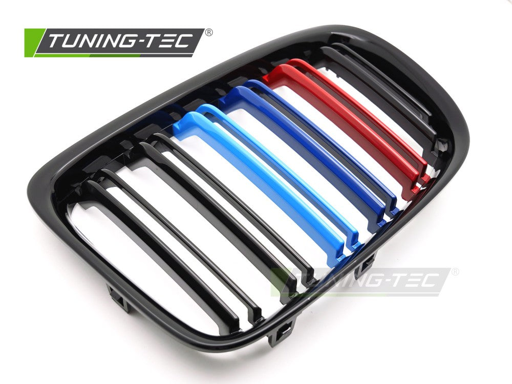 Griglia Sportiva Nera Lucida Doppia Barra per BMW X1 (E84) 2009-2014
