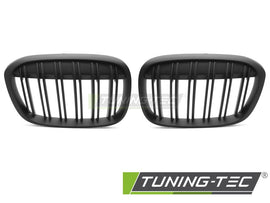 Griglia Doppia Barra Nera Opaca per BMW X1 (F48) 2015-2020