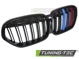 Griglia Doppia Barra Nera Lucida per BMW X1 (F48 Facelift) 2020-2022