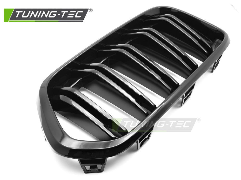 Griglia Sportiva Nera Lucida Doppia Barra per BMW X2 (F39) 2018-2023