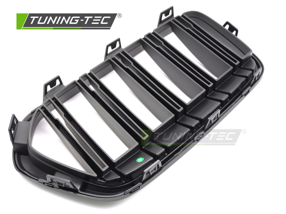 Griglia Doppia Barra Nera Opaca per BMW X2 (F39) 2018-2023