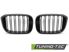 Griglia Doppia Barra Nera Lucida per BMW X3, X4 – cod. GRBMV8
