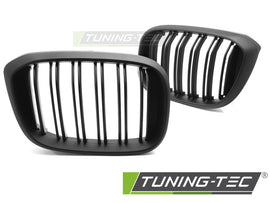Griglia Doppia Barra Nera Opaca per BMW X3, X4 – cod. GRBMV9