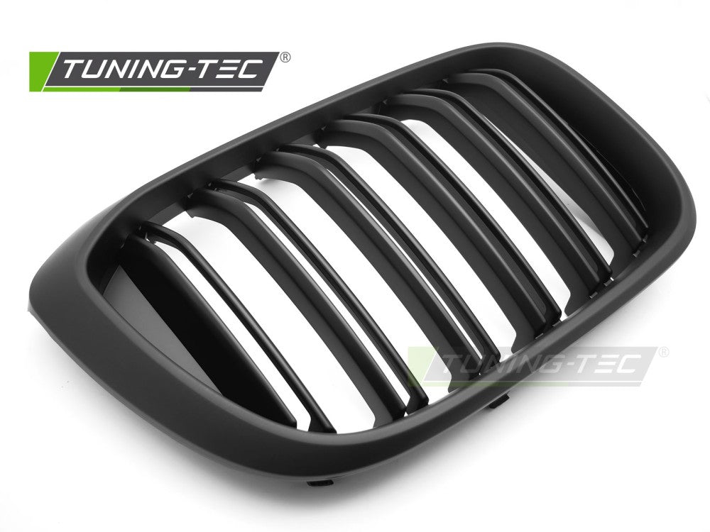 Griglia Doppia Barra Nera Opaca per BMW X3, X4 – cod. GRBMV9