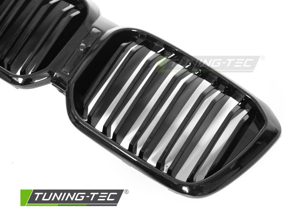 Griglia Sportiva Nera Lucida Doppia Barra per BMW X4 (G02 Facelift) 2021-2025