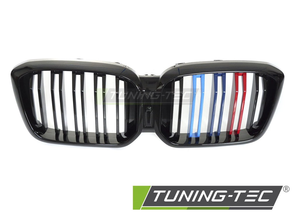 Griglia Sportiva Nera Lucida Doppia Barra per BMW X4 (G02 Facelift) 2021-2025