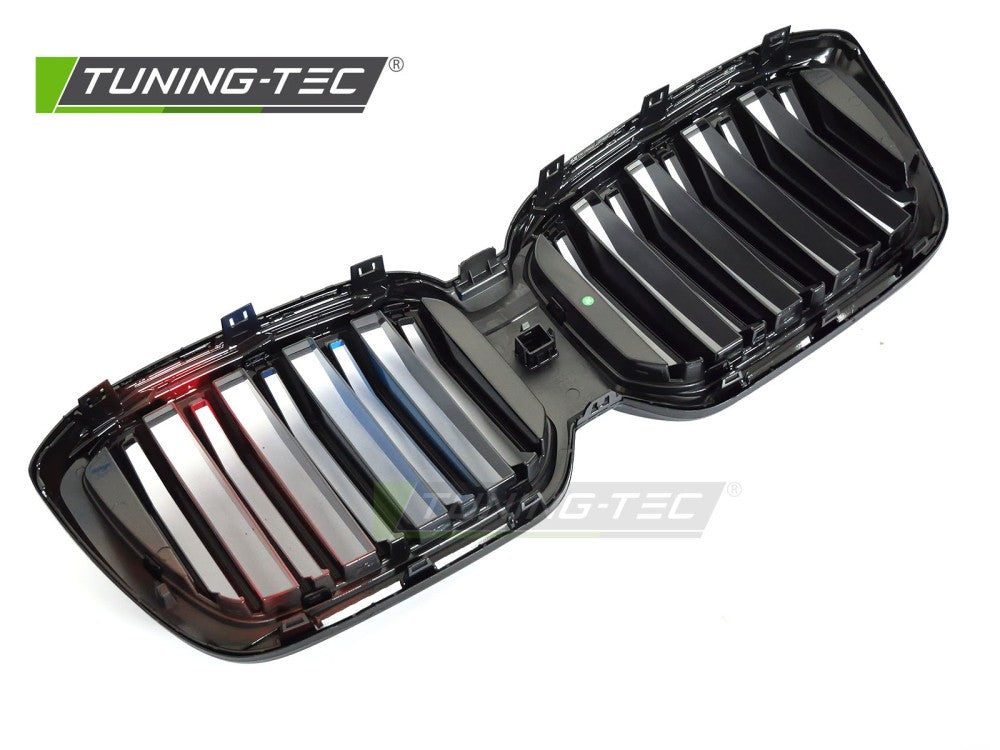 Griglia Sportiva Nera Lucida Doppia Barra per BMW X4 (G02 Facelift) 2021-2025