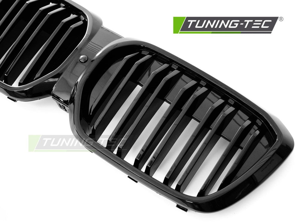 Griglia Sportiva Nera Lucida Doppia Barra per BMW iX3 (G08 Facelift) 2021-2025