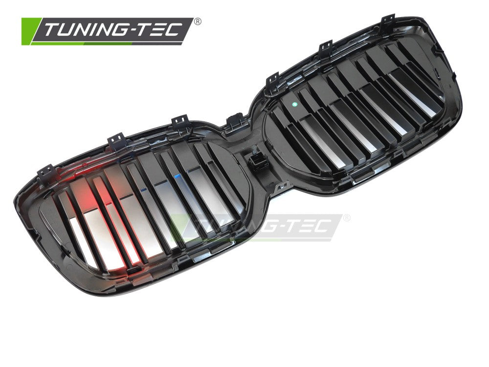 Griglia Sportiva Nera Lucida Doppia Barra per BMW iX3 (G08 Facelift) 2021-2025
