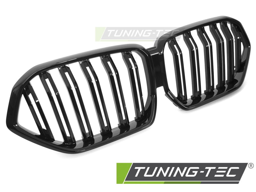 Griglia Sportiva Nera Lucida Doppia Barra per BMW X6 (G06) 2019-2023
