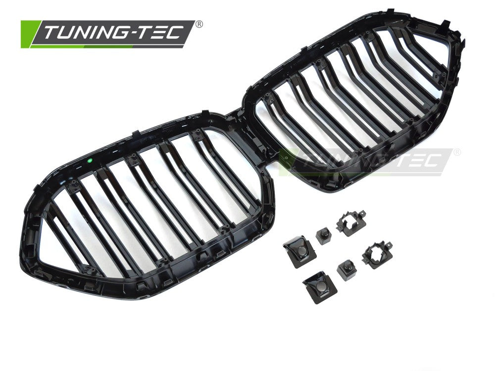Griglia Sportiva Nera Lucida Doppia Barra per BMW X6 (G06) 2019-2023