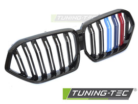 Griglia Sportiva Nera Lucida Doppia Barra per BMW X6 (G06) 2019-2023