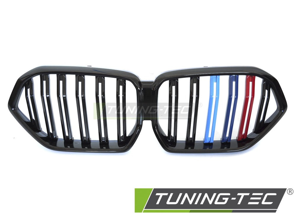 Griglia Sportiva Nera Lucida Doppia Barra per BMW X6 (G06) 2019-2023