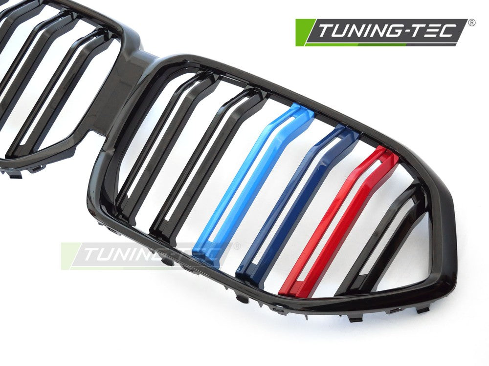 Griglia Sportiva Nera Lucida Doppia Barra per BMW X6 (G06) 2019-2023