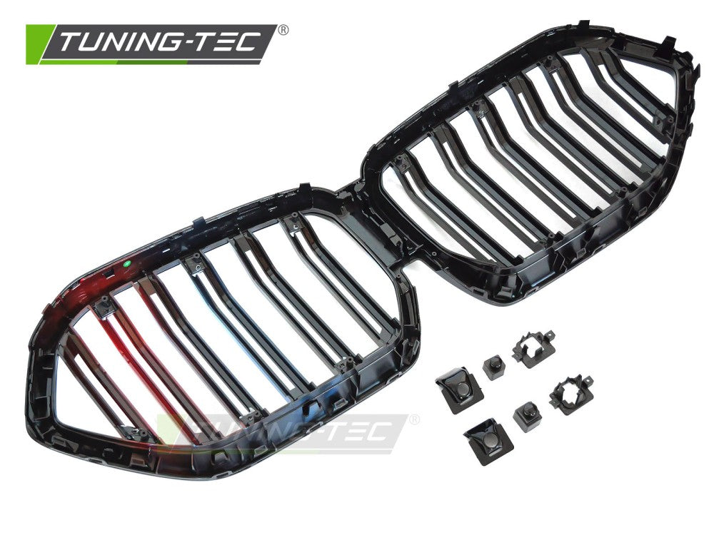 Griglia Sportiva Nera Lucida Doppia Barra per BMW X6 (G06) 2019-2023