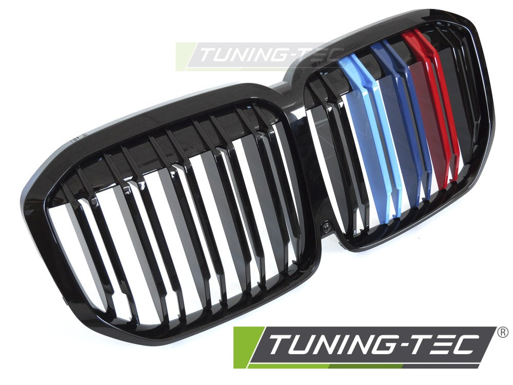 Griglia Sportiva Nera Lucida Doppia Barra per BMW X7 (G07) 2018-2022