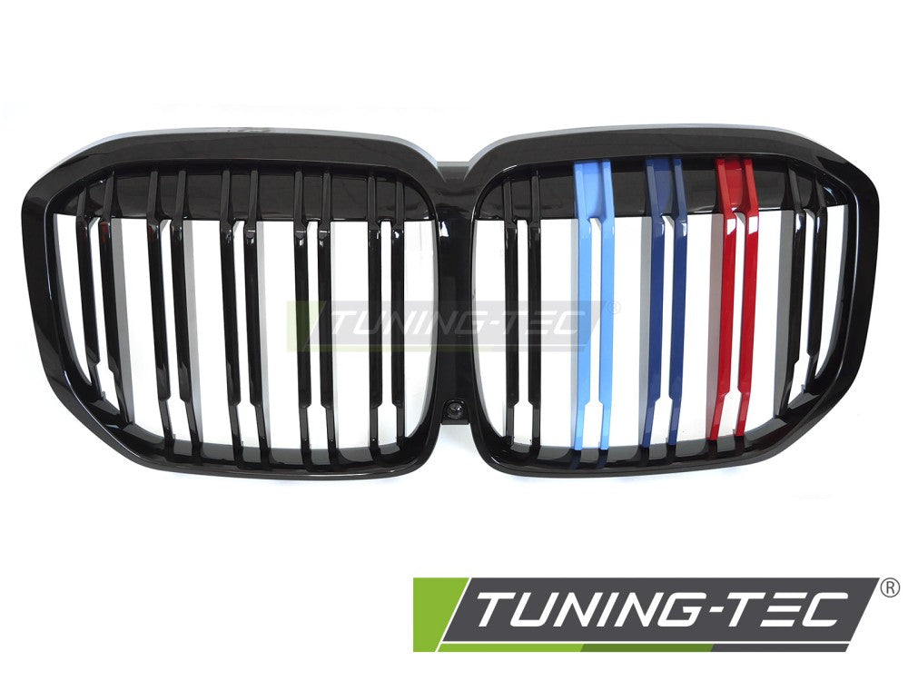 Griglia Sportiva Nera Lucida Doppia Barra per BMW X7 (G07) 2018-2022