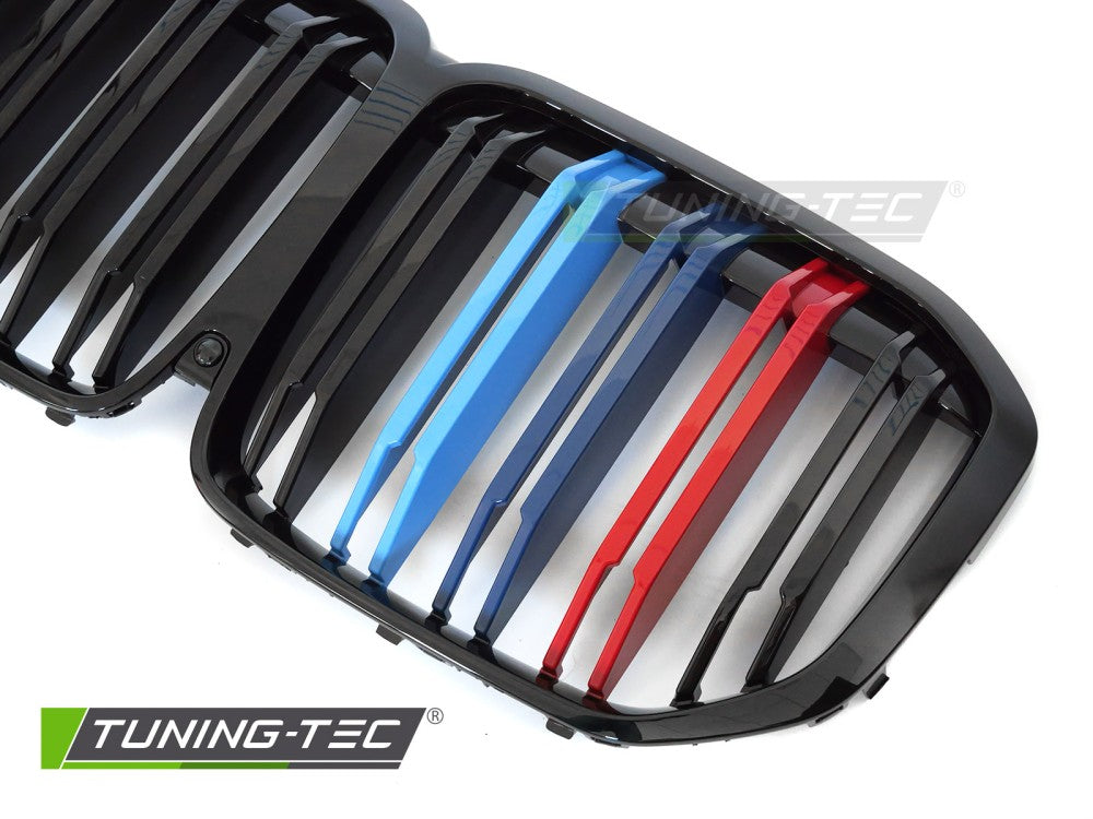 Griglia Sportiva Nera Lucida Doppia Barra per BMW X7 (G07) 2018-2022