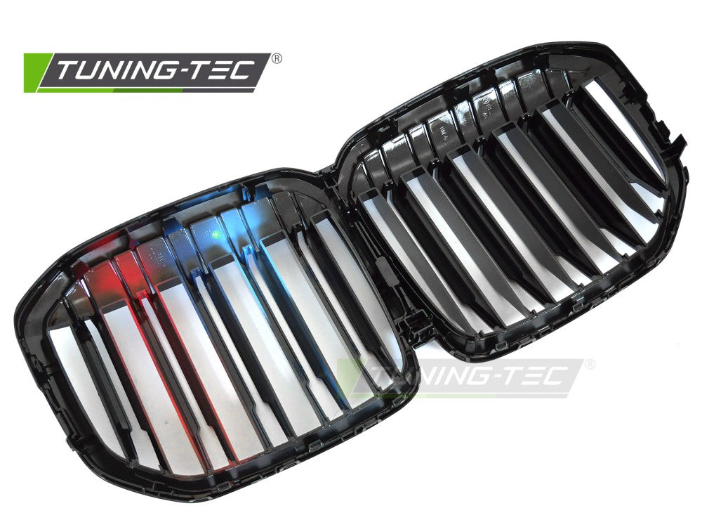Griglia Sportiva Nera Lucida Doppia Barra per BMW X7 (G07) 2018-2022