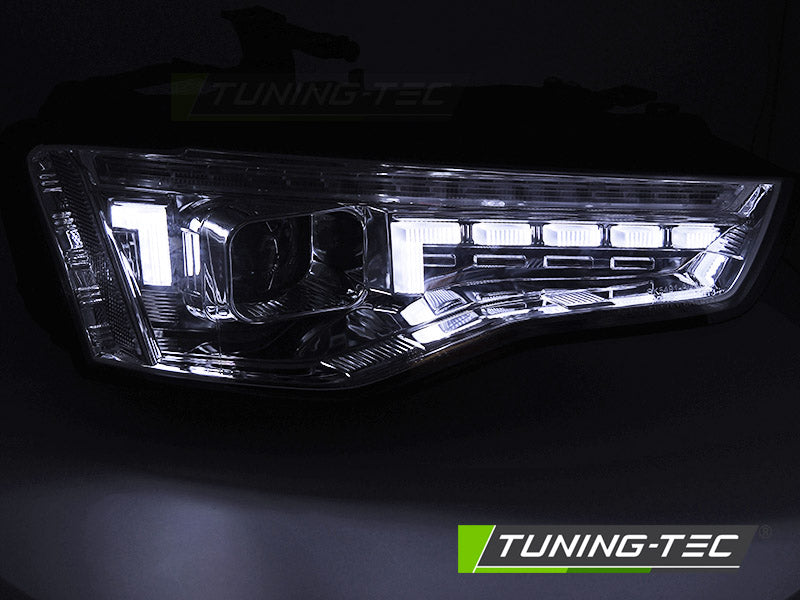 Fari Anteriori Cromati Sequenziali per Audi A5 (8T Facelift) 2011-2016