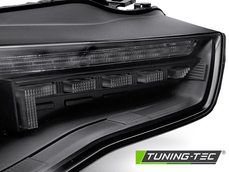 Fari Anteriori Neri Sequenziali per Audi A5 (8T Facelift) 2011-2016