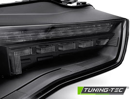 Fari Anteriori Neri Sequenziali per Audi A5 (8T Facelift) 2011-2016