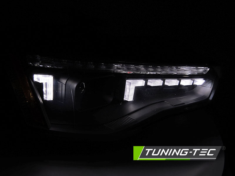 Fari Anteriori Neri Sequenziali per Audi A5 (8T Facelift) 2011-2016