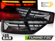 Load image into Gallery viewer, Fanali Posteriori Neri LED BAR Sequenziali per Audi A5 (8T Facelift) 2011-2016