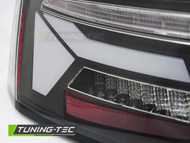 Fanali Posteriori Neri LED BAR Sequenziali per Audi A5 (8T Facelift) 2011-2016