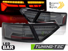 Carica l'immagine nel visualizzatore di Gallery, Fanali Posteriori Fumé LED BAR Sequenziali per Audi A5 (8T Facelift) 2011-2016