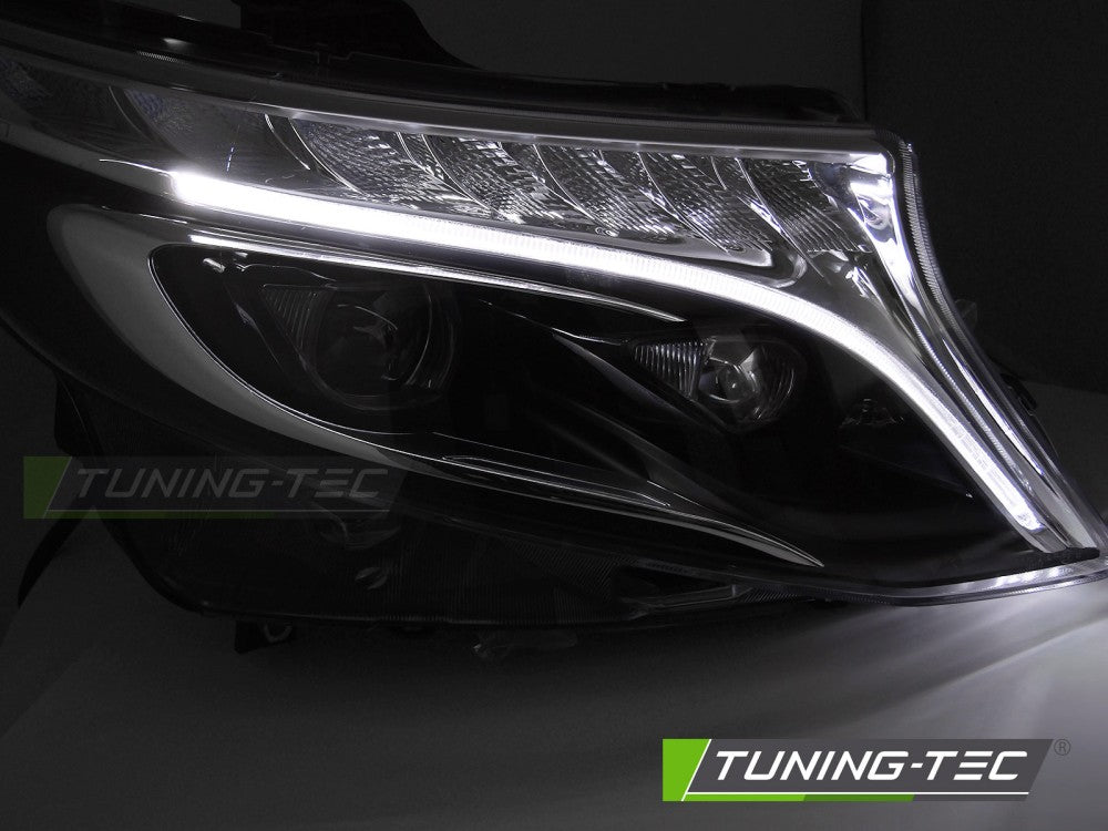 Fari Anteriori Neri per Mercedes Vito (W447) 2014-2023