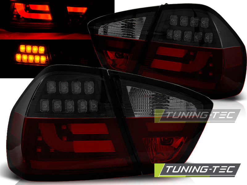 Fanali Posteriori Neri Fumé Rossi per BMW Serie 3 (E90 / E91) 2003-2008