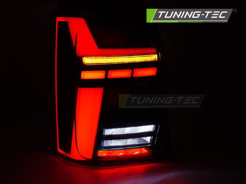 Fanali Posteriori Rossi LED BAR Sequenziali per Volkswagen T5 2004-2009