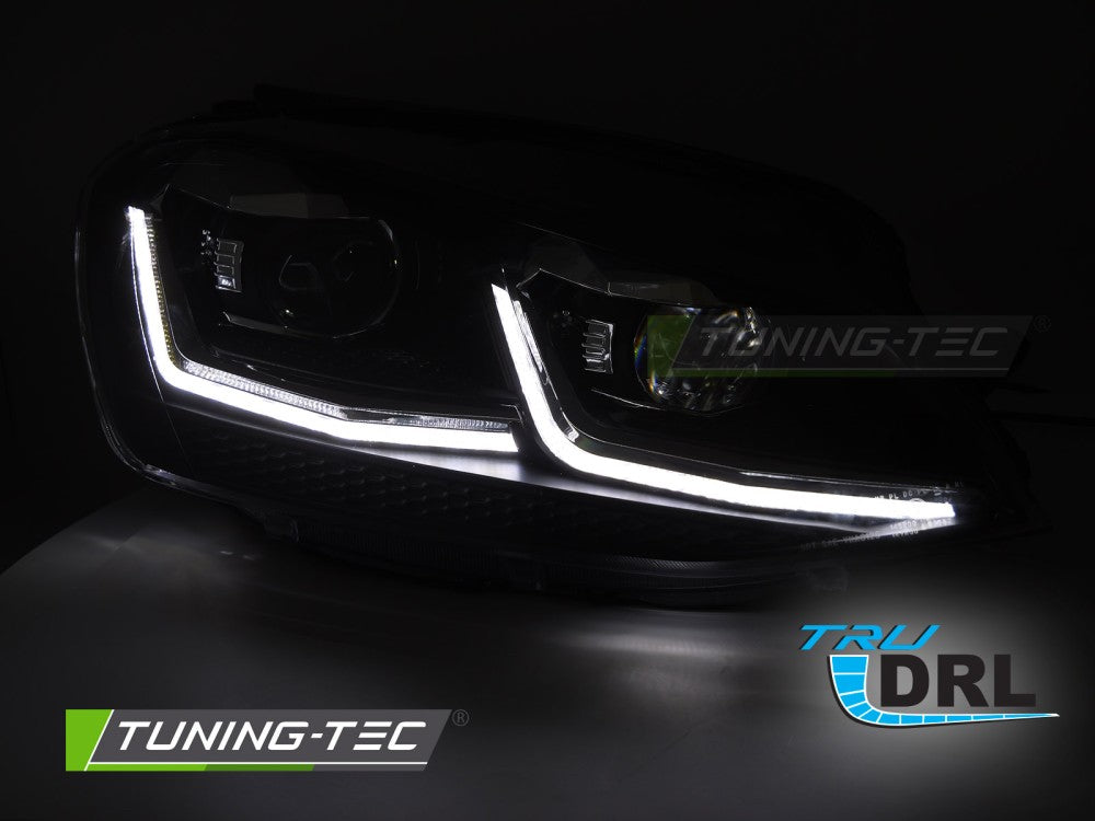 Fari Anteriori Rossi DRL Sequenziali per Volkswagen Golf (Mk7 Facelift) 2017-2019