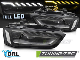 Fari Anteriori Full LED DRL Sequenziali per Audi A4 B8 Berlina / A4 B8 Station Wagon / A4 B8 Avant 2012-2015 – Coppia – cod. LPAUH3
