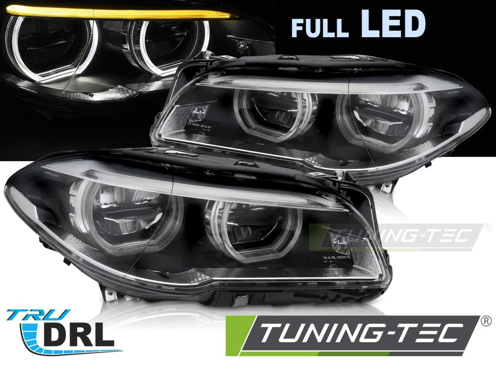 Fari Anteriori Full LED DRL per BMW Serie 5 F10 Berlina / F11 Station Wagon 2013-2016 – Coppia
