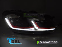 Carica l'immagine nel visualizzatore di Gallery, Fari Anteriori Rossi DRL Sequenziali per Volkswagen Golf (Mk6) 2008-2012