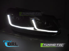 Load image into Gallery viewer, Fari Anteriori Neri DRL Sequenziali per Volkswagen Golf (Mk6) 2008-2012