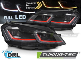 Fari Anteriori Rossi DRL Sequenziali per Volkswagen Golf GTI (Mk7) 2013-2017